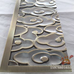 青古銅鋁板雕刻祥云拉手精雕工藝技術(shù)產(chǎn)品實(shí)物圖